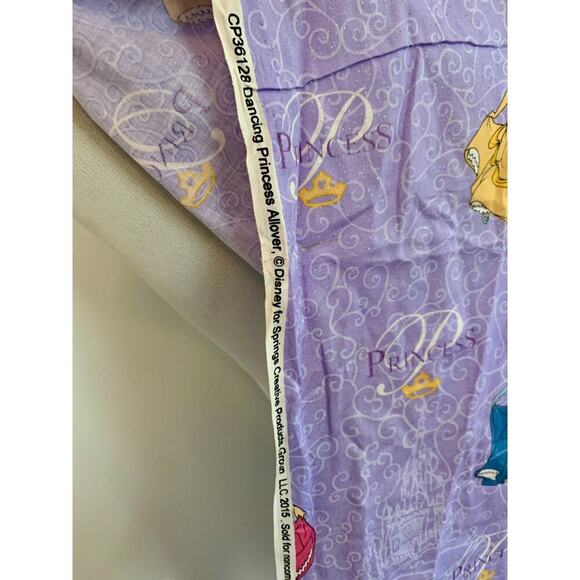 DISNEY Dancing PRINCESSES Sparkle Cotton Fabric 1 + Yard x 45" Springs Creative - Picture 7 of 10